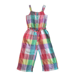Gap Rainbow Plaid Leggy Romper